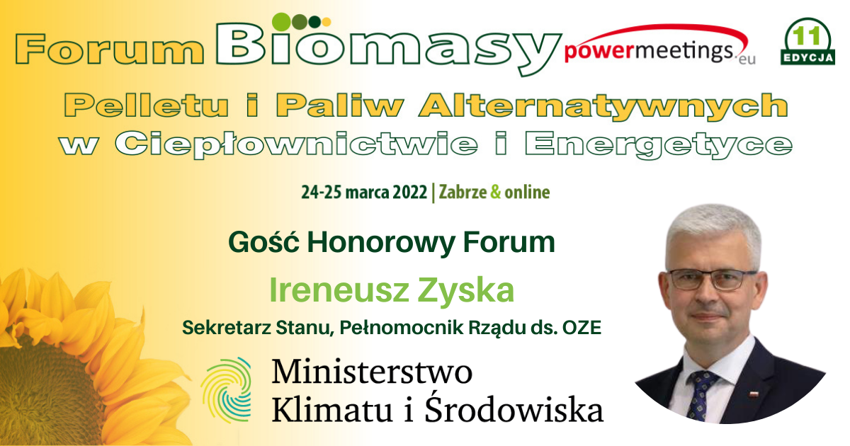 Minister Ireneusz Zyska na XI Forum Biomasy i RDF w Zabrzu