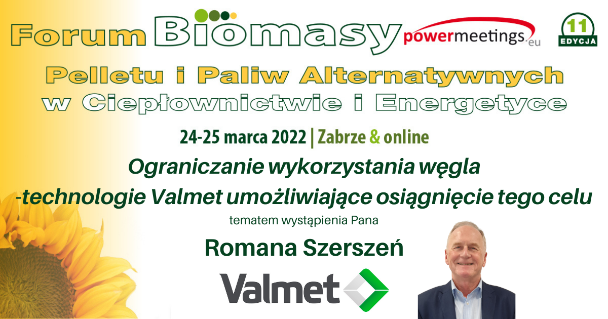 Roman Szerszeń z Valmet wystąpi na XI Forum Biomasy i RDF w Zabrzu
