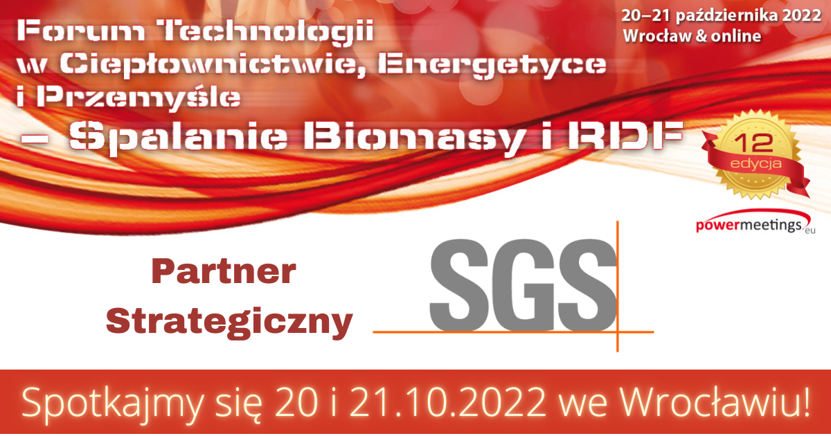 SGS Polska Partnerem Strategicznym XII jesiennego Forum Biomasy i RDF
