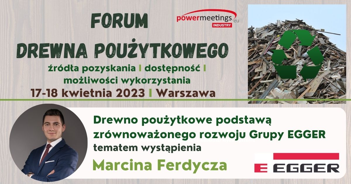 Drewno poużytkowe podstawą zrównoważonego rozwoju Grupy EGGER na FDP 2023